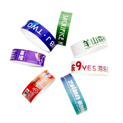 Buy Fudan FM1108 RFID Tyvek Wristbands Passive RFID Wristband Disposable online manufacture