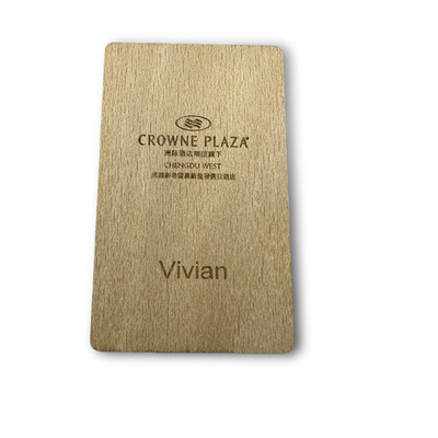 Buy Compostable Wooden Custom NFC Business Cards Waterproof High Durability online manufacture