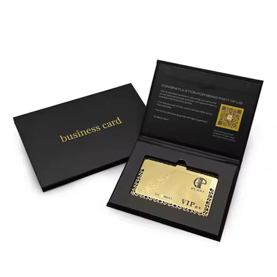 Buy Memorable RFID Chip Business Cards Metal Ntag215 Card 0.76mm Thickness online manufacture