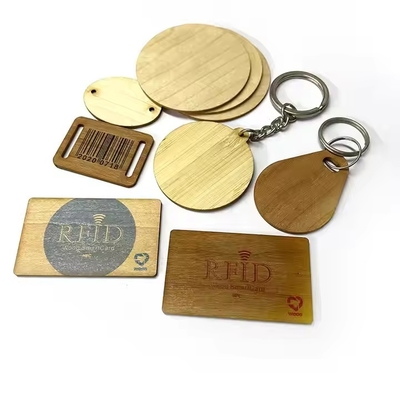 Buy Waterproof Wooden NFC RFID Tag Ntag 213 215 RFID Wooden Luggage Tag online manufacture