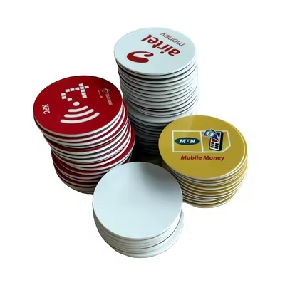 Buy Round NFC Token RFID Coin Tag Access Control With Chip Sticker  Disposable online manufacture