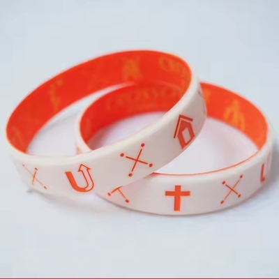 Buy Customized RFID Silicone Bracelet Debossed Ink-Filled Wristbands for Christian Events online manufacture