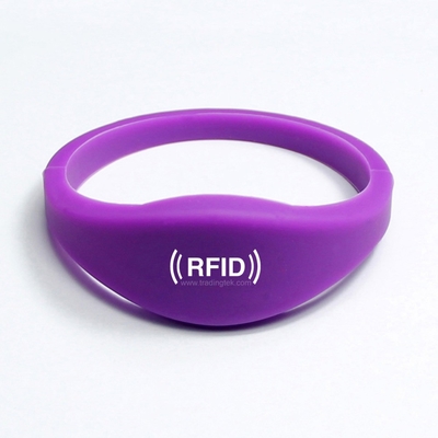 TK4100 EM4200 T5577 Silicon Waterproof RFID Wristband For Event Management