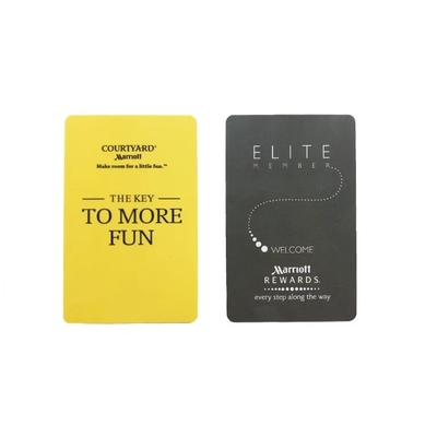 Standard Size CR80 4 Color Printed Hotel RFID Key Cards 85.5mm X 54mm