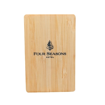 NTAG215 Wooden RFID Hotel Card  Hotel Room Access Card 85.5mm X 54mm