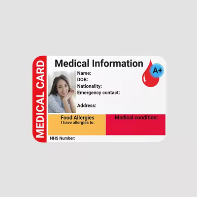 Thickness 0.76mm Custom Plastic Id Cards For Healthcare Business Meeting