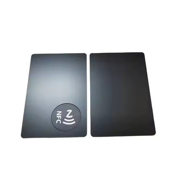 Engraved Stainless Steel NFC Card Blank Metal NFC Card With Chip Polished