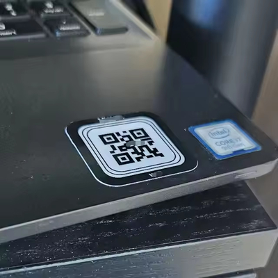 Waterproof Custom NFC Sticker On Laptop Cellphone Checkpoint IT Asset