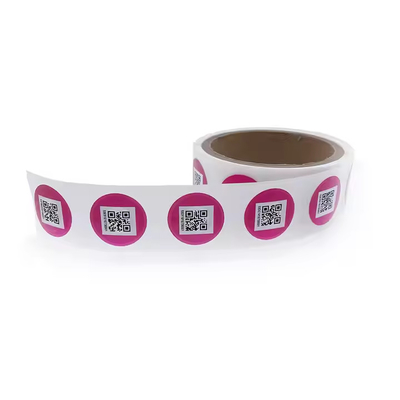 Custom QR Code Printed RFID Adhesive Tags Programmable NTAG213 Sticker