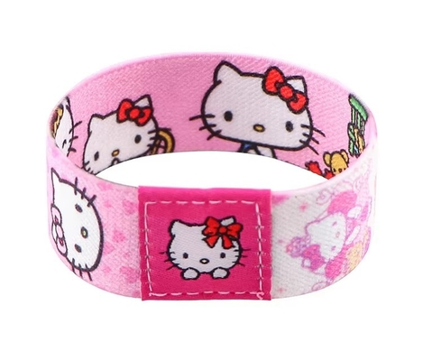 Personalized RFID Elastic Wristband Custom RFID Fabric Wristband For Amusement Park