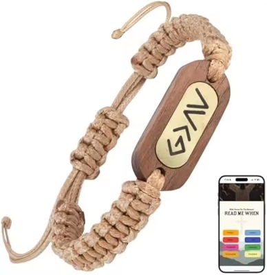 New Arrival Custom Design Daily Bible Verse Bracelet With NFC Christian Bible Verse Bracelets