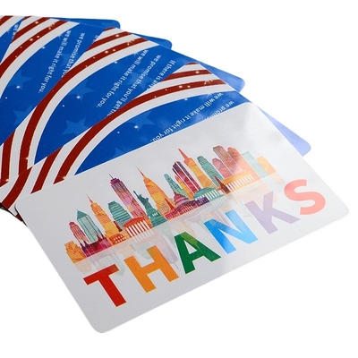 After-sales service card thank-you card 4 colors CYMK offset printing Matte Glossy Frosted Custom Logo Gift card